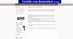 Desktop Screenshot of basketbal.clubstores.nl